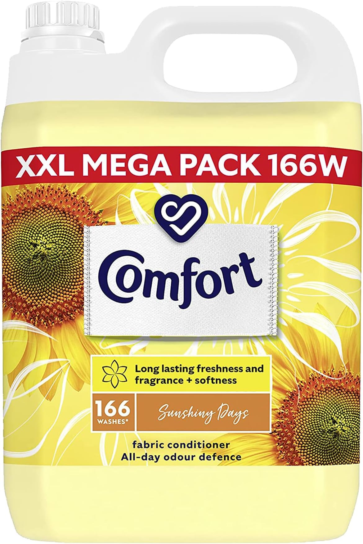 D DIRECT MART THE QUALITY SERVICE YOU EXPECT Comt Sunshiny Days Fabric Conditioner, Laundry Conditioner(XXL Pack,166 Washes,5L Clothes Freshener by Mart)