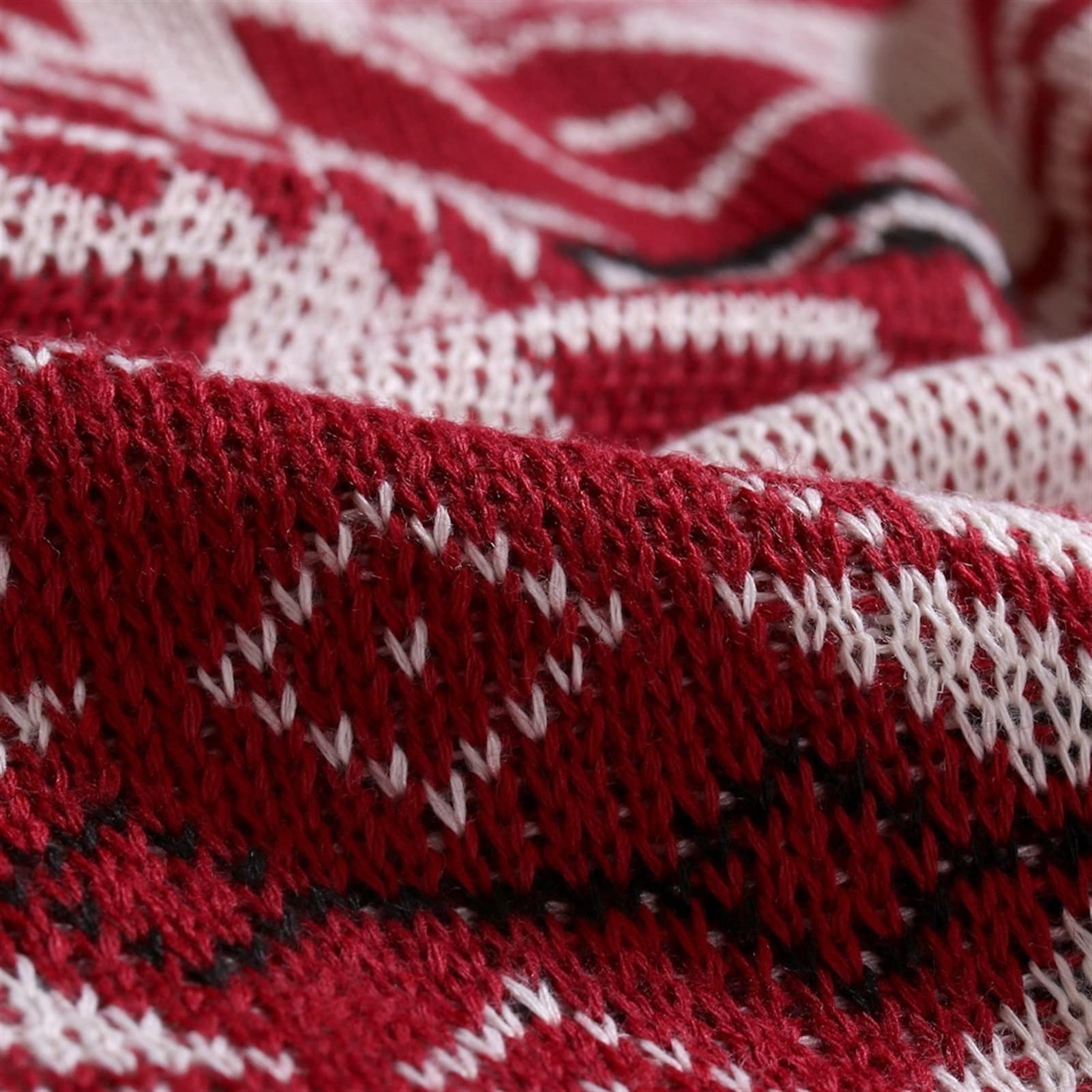 Pull de Noël en tricot doux pour homme Col rond Manches longues Flocon de neige Couleur A Taille M