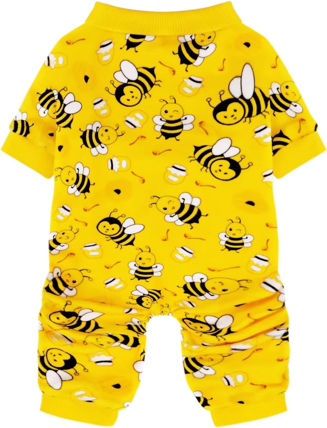 Pijama Onesie para Perro Paiaite, Tamaño S, Color Abeja Amarilla