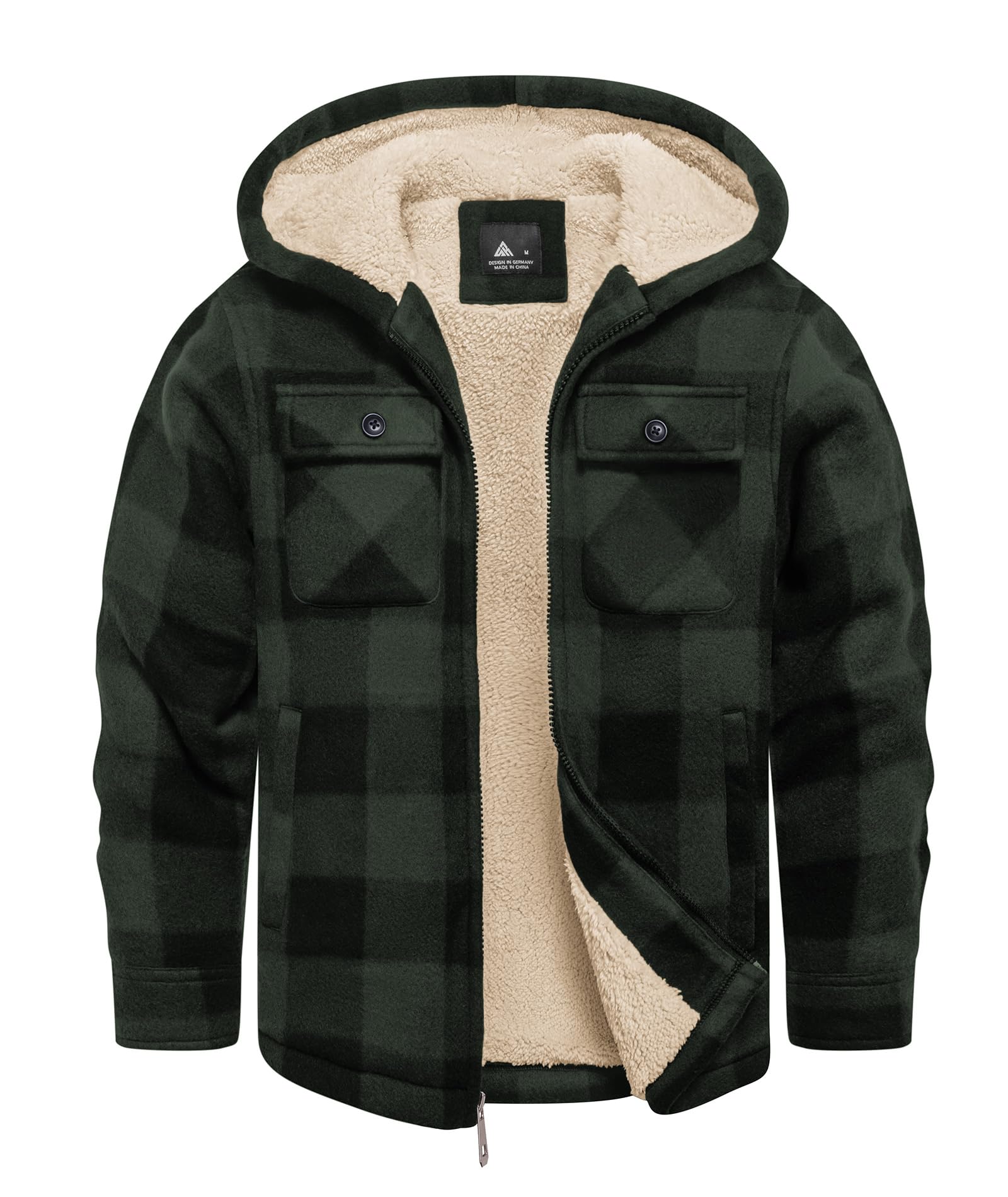 GEEK LIGHTING Boys Girls Flannel Fleece Jackets Sherpa Lined Hoodies