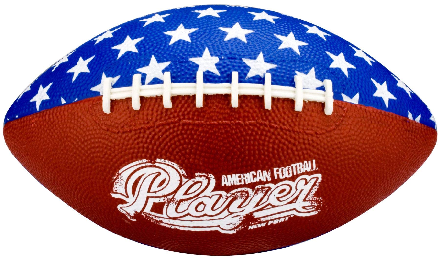 New Port American Football Mini (22 X 13 cm||Dunkelblau Bordeaux Bianco)