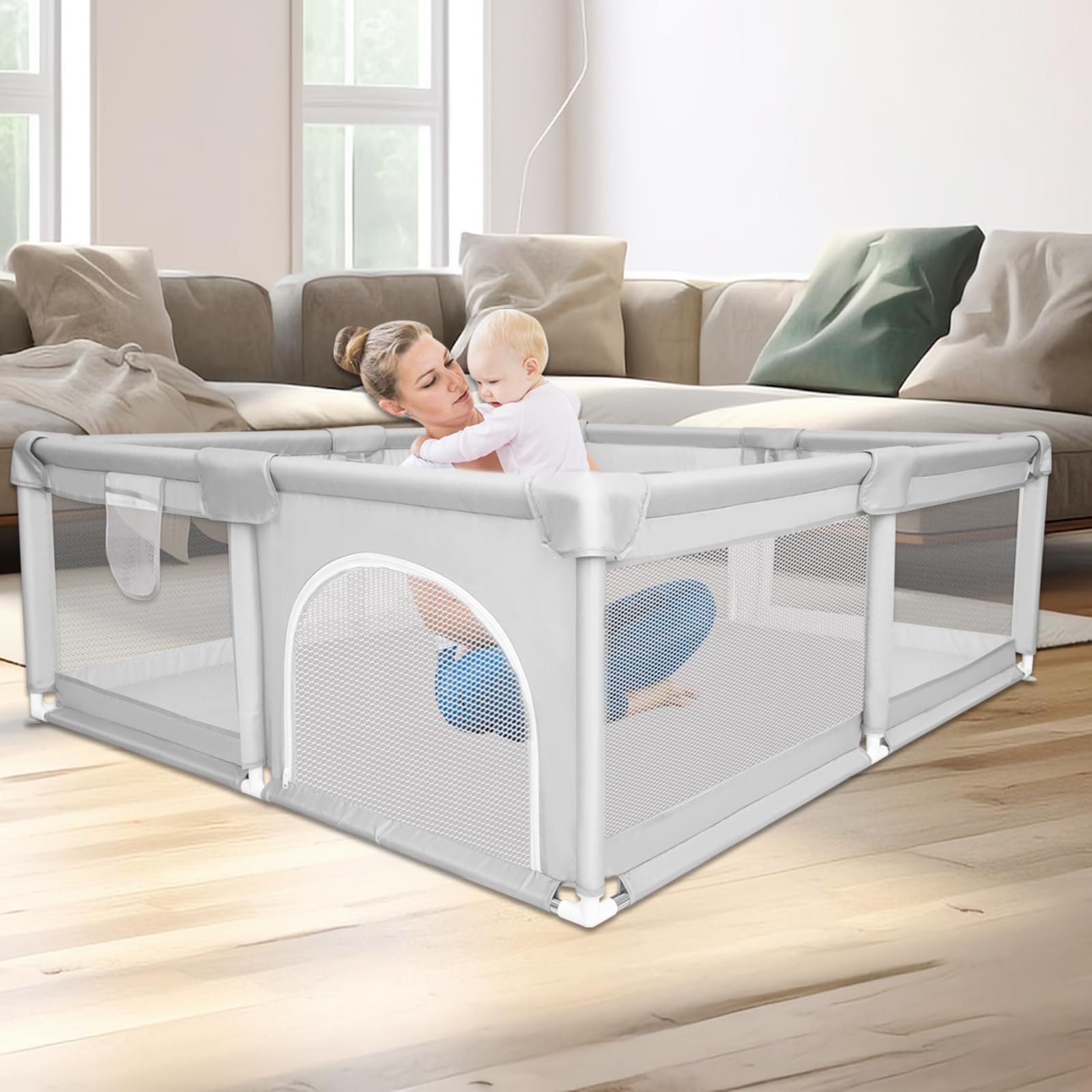 Amazon.com : Baby Playpen for Toddler 71''x59'' - Extra Large Playpen ...