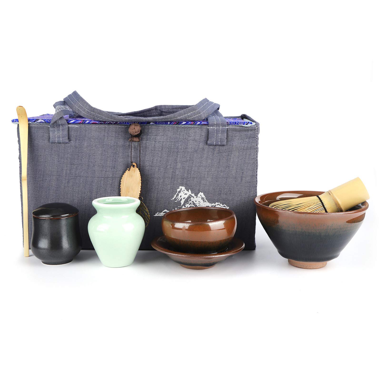 Kit Te Matcha Precio Juego De Matcha Japonés 10 Piezas - Cuenco, Batidor De  Bambú, Cuchara Y Soporte Kit Te Macha, image size:1601x1601