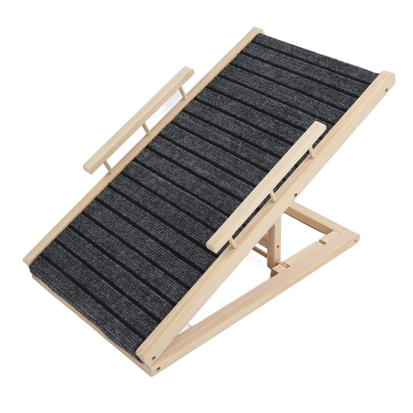 Scala per cani per letto, scala per cani regolabile in altezza, struttura stabile, rampa per cani, piedini antiscivolo, design, rampa per animali domestici, per esterni, auto, SUV, 70 x 35 cm