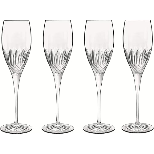 Luigi Bormioli Diamonte 7.5 oz. Champagne/Prosecco Stem, Set of 4