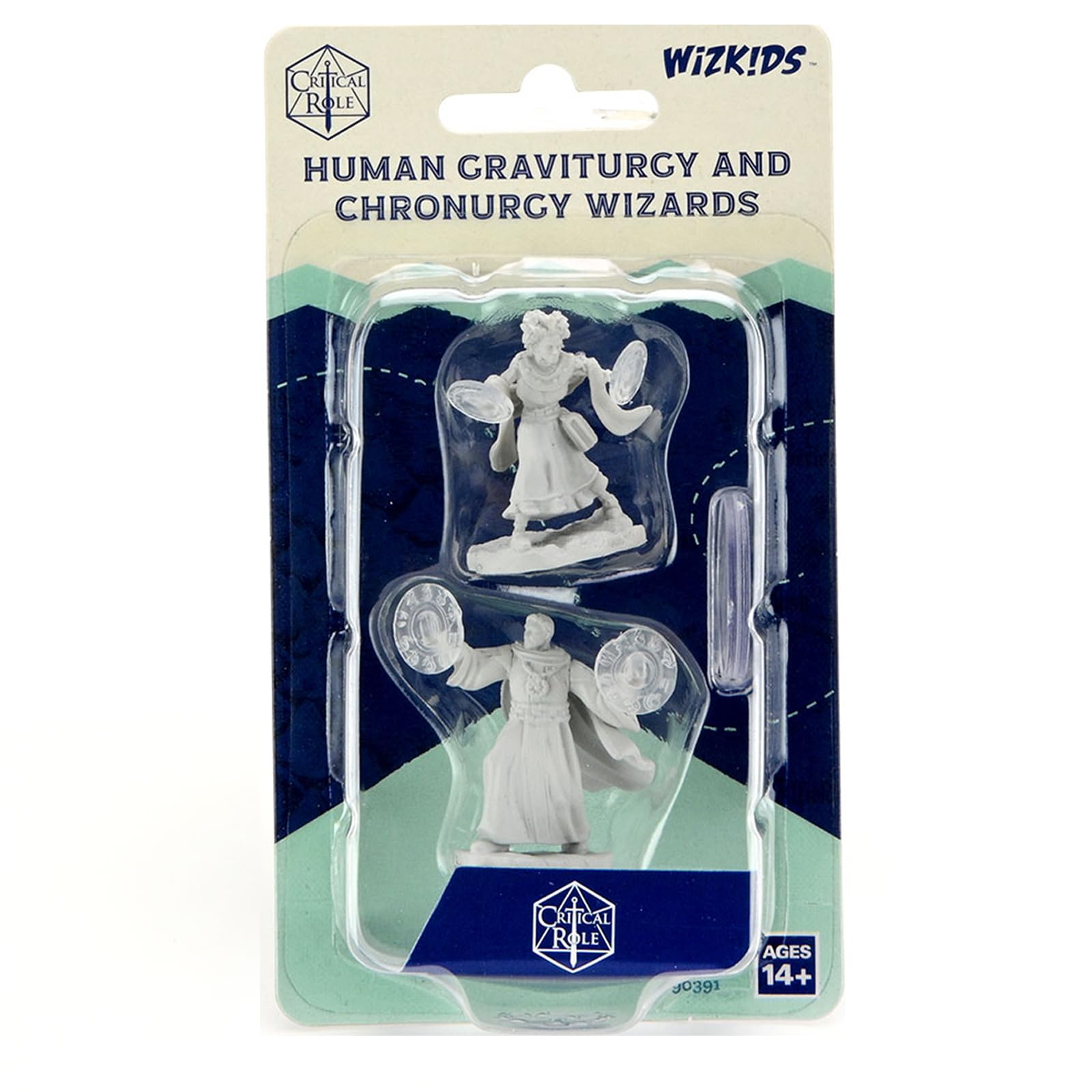 Critical Role Unpainted Miniatures (Wave 1) - Human Graviturgy and Chronurgy Wizards Female