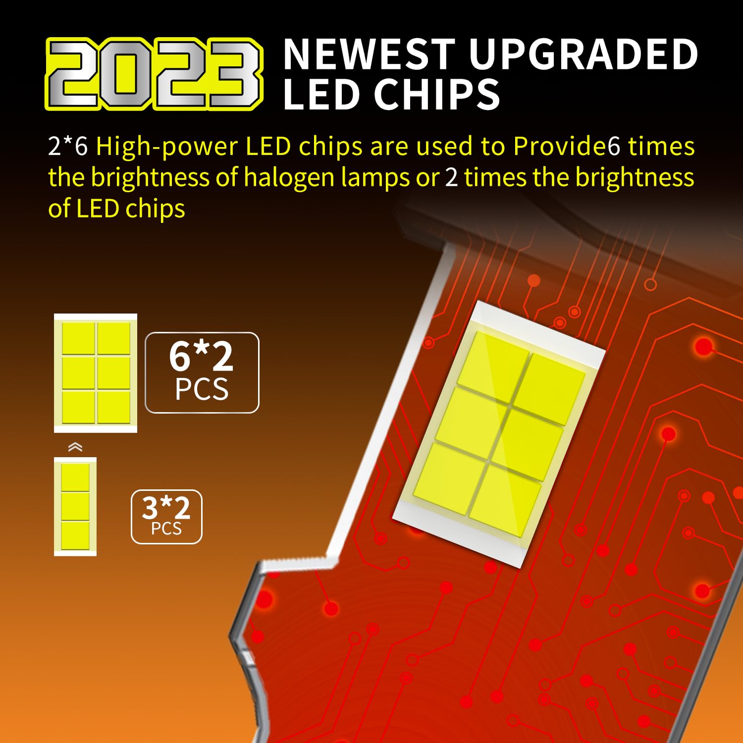 DQCLXL D5S LED Headlight Bulbs 2024 Upgrade Super Bright 70W, 6500K White D5S LED Bulb, 14000 LM High Low Beam, 100% Error Free Xenon Headlights Replacement - 2PCS Silver