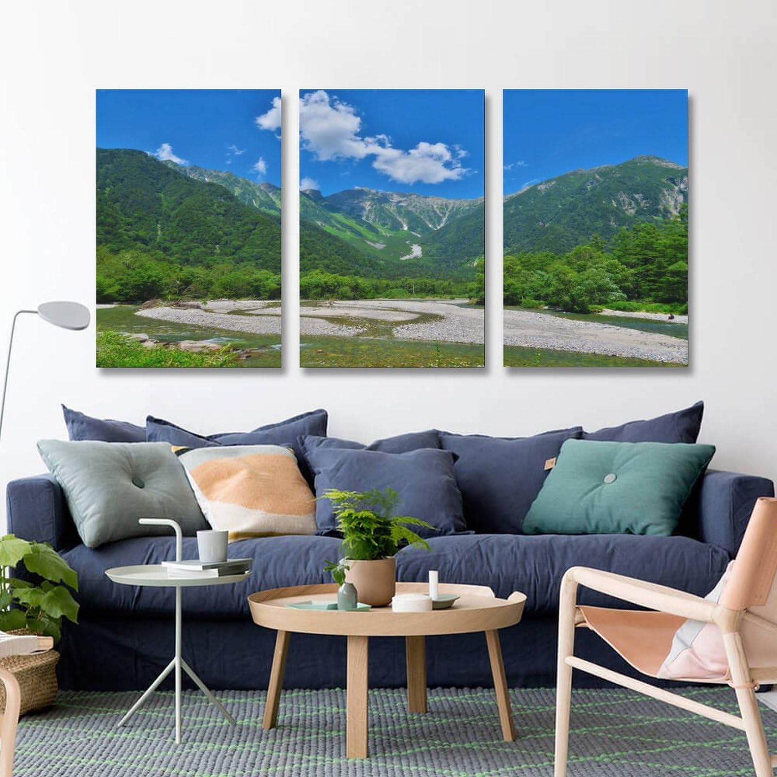 T. Ohyama 自然風景 絵画 フレーム付き T. Ohyama 自然風景 絵画 フレーム付き