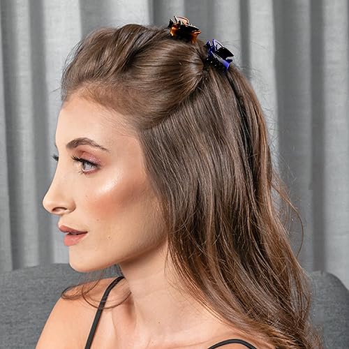 Miniatura 6 de 24 pinzas pequeñas de plástico para el cabello, medianas para niñas y mujeres, pinzas para el cabello pequeñas de 1 pulgada, buenas para