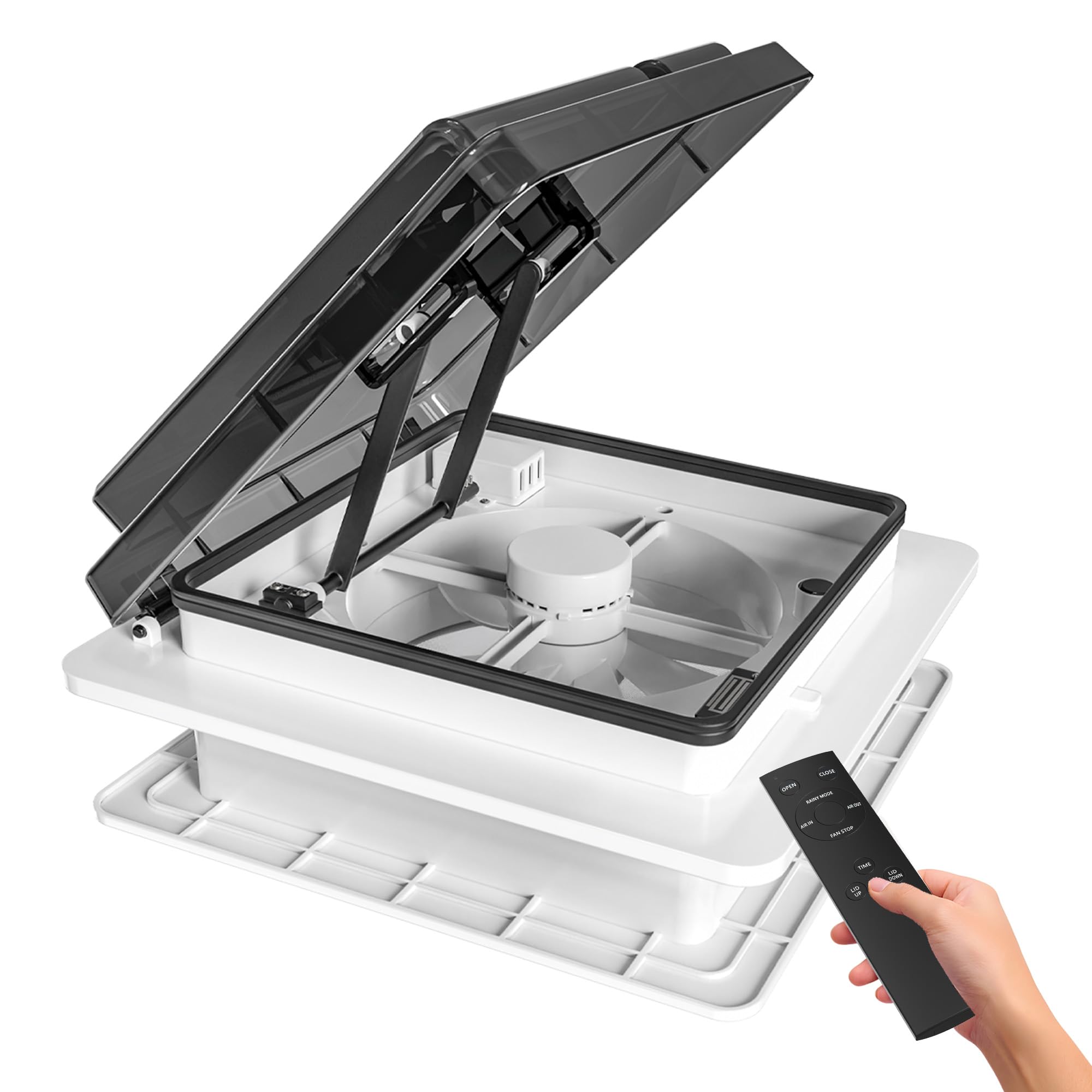 Amazon.com: 2012 RV Roof Vent Fan Quiet 4 Speed-Reversible Air