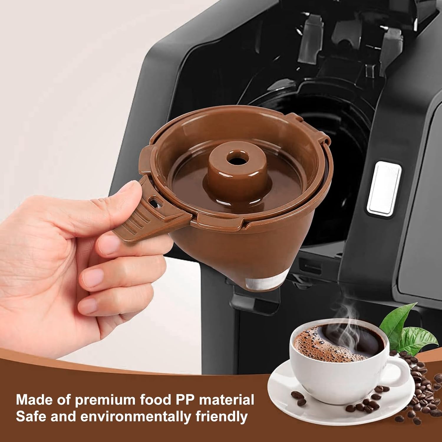2 Pack Coffee Brew Basket Replacement for 49974 49975 49976 49979, PP Material, Reusable Filter