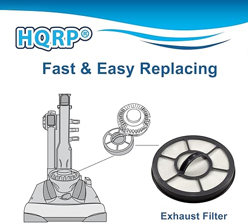 Miniatura 4 de HQRP Filtro de escape compatible con Eureka Airspeed EF7 EF-7 091541 se adapta a AS3000A AS3001A AS3008A AS3011A AS3030A AS3033A AS3101A AS3104A