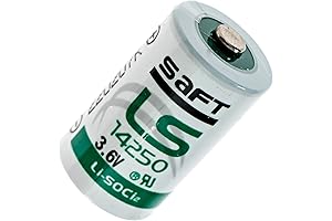 Saft LS14250 3.6V 1/2AA Lithium Battery