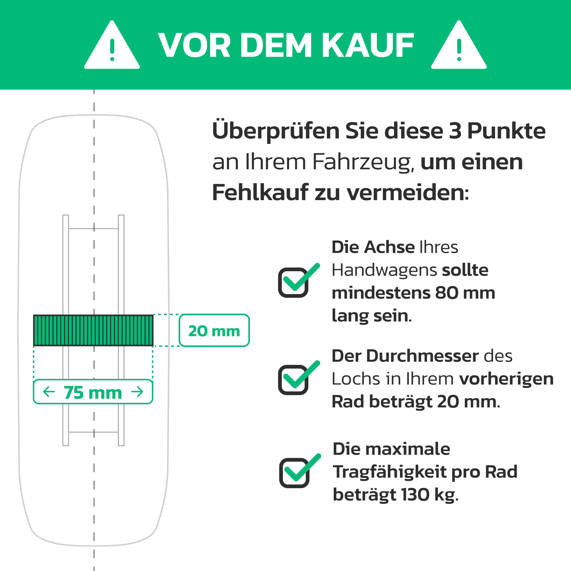 2x MOOVMOOV Aufblasbares Rad 4.10/3.50-4 – 20 Mm Bohrung, 55 Mm Nabe, Stahlfelge, 130 Kg Tragkraft – Für Sackkarre, Wagen, Schubkarre