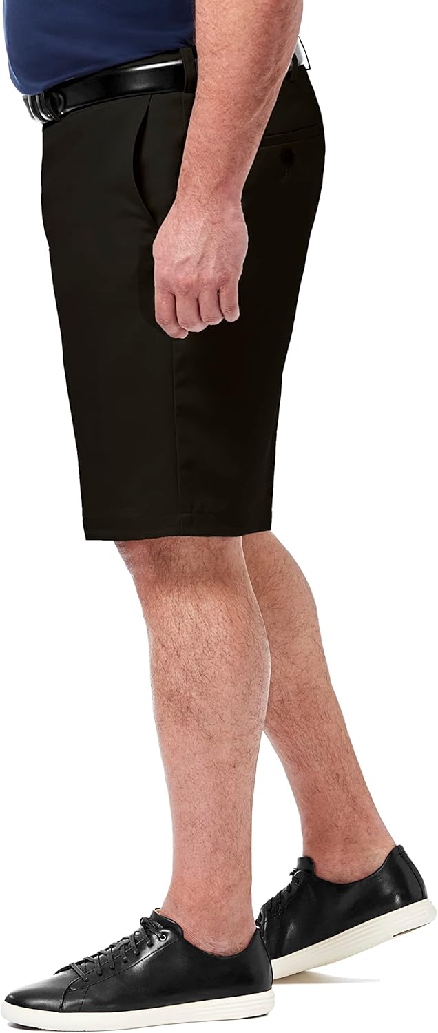 Haggar Mens Cool 18 Pro Straight Fit Flat Front 4-Way Stretch Expandable Waist Short - Big & Tall Sizes - Image 3