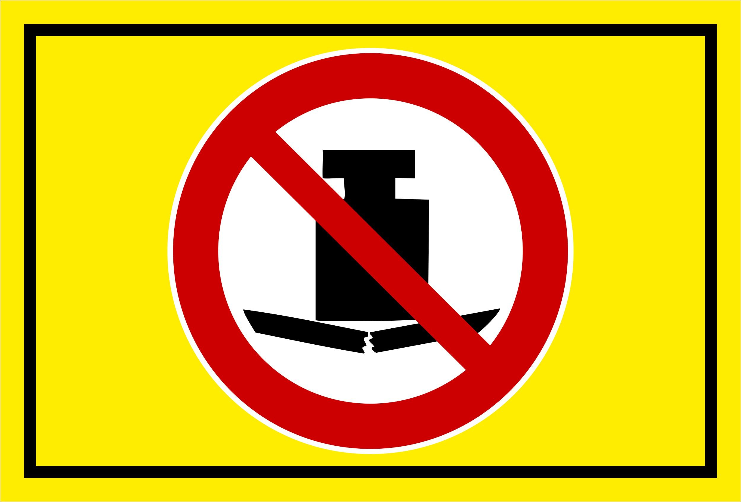 Schild Keine schwere Last - P012 – 60x40 cm – 3mm Aluverbund – mehrere Größen/Materialien