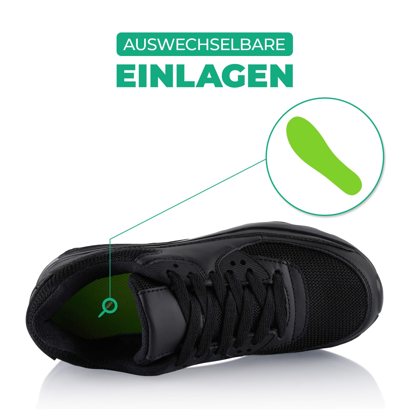 Fusskleidung® Damen Herren Sportschuhe Dämpfung Sneaker leichte Laufschuhe