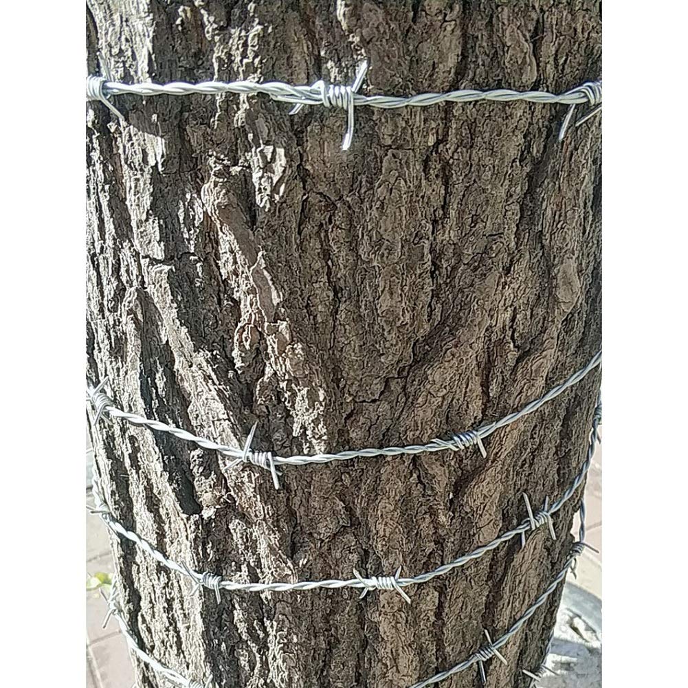 Amazon.co.jp: LSXIAO 有刺鉄線緩いワイヤー 金網柵 1.8mm 亜鉛メッキ