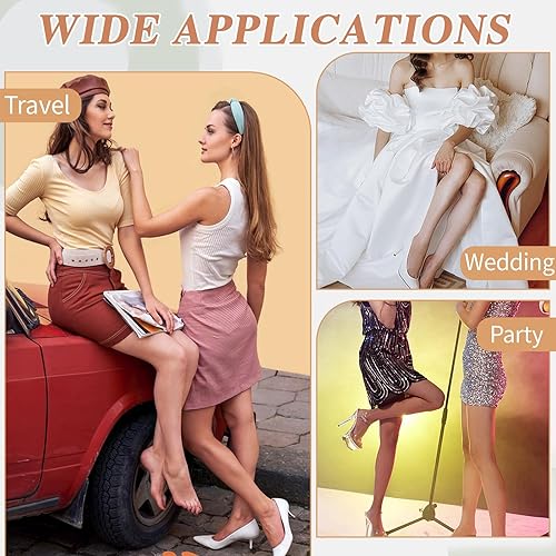 Miniatura 7 de Huaerle 50 cintas de levantamiento de muslos para piernas, parche invisible, cinta elástica antirozaduras para la flacidez interior del muslo, piel