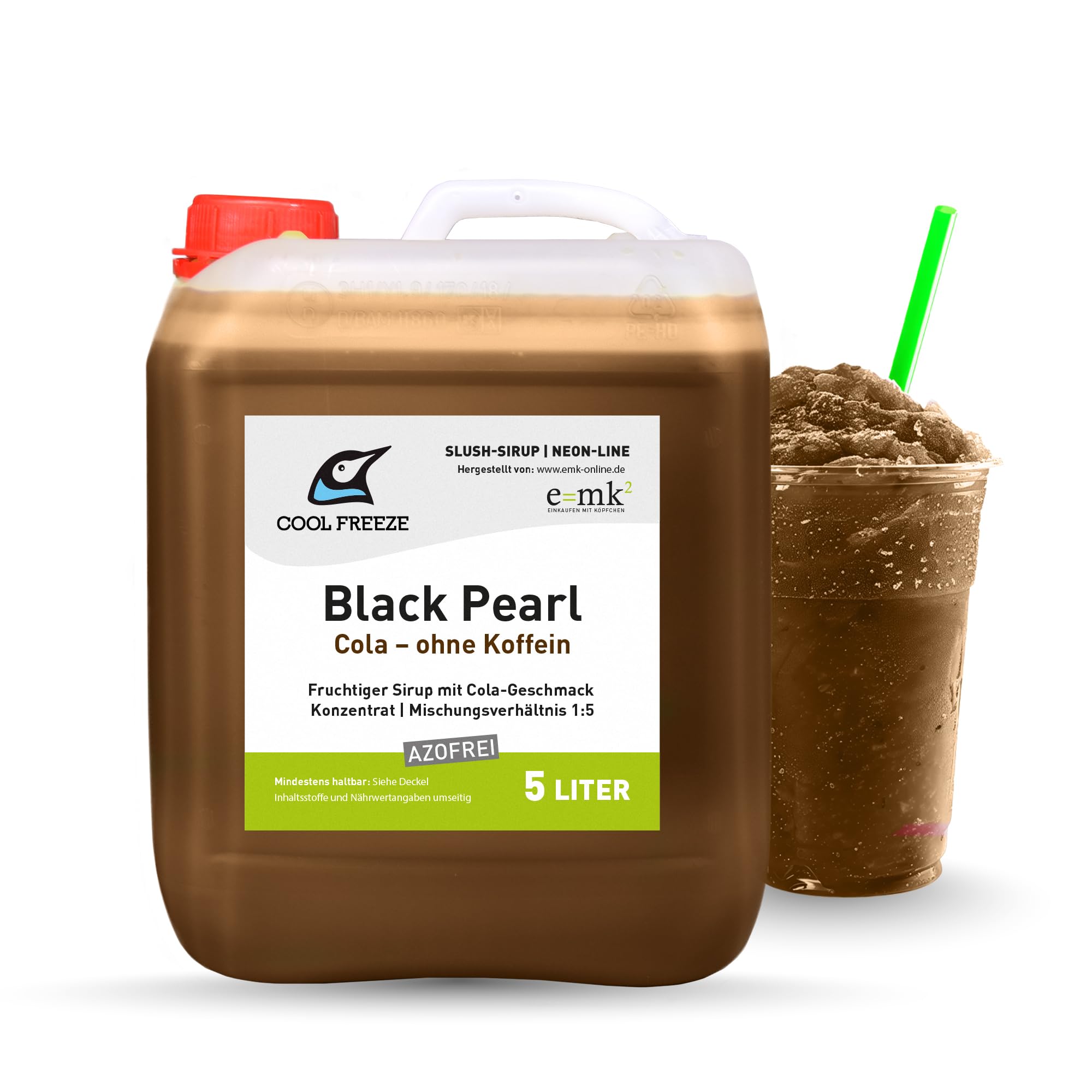 Sirop de glace slush | Cola doux | Concentré 1:5 | Bidon de 5 litres | Sans azo-glycérine | Convient pour machine à granité Ninja | Qualité supérieure directement du fabricant