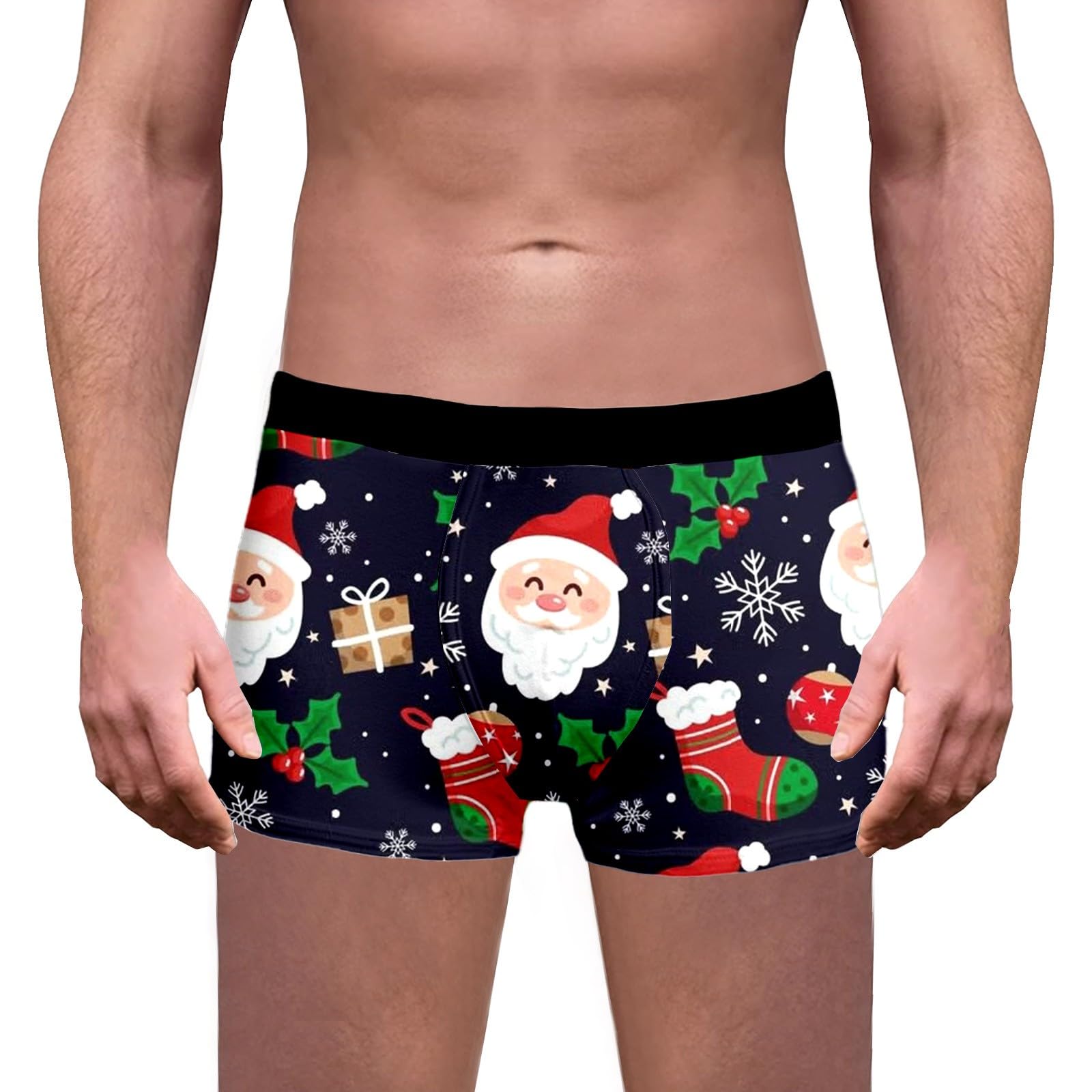 Men's Underwear-Boxer Trunks Shorts Underwear Funny Bulge Pouch Funny Panties Novelty Shorts Men for Birthday Christmas Xmas Party