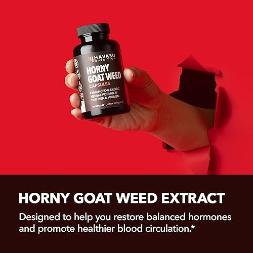 Miniatura 7 de Horny Goat Weed Cápsulas para hombres y mujeres  Rendimiento extra fuerte y apoyo energético con Tongkat Ali, Muira Puama y Saw Palmetto  Suplemento