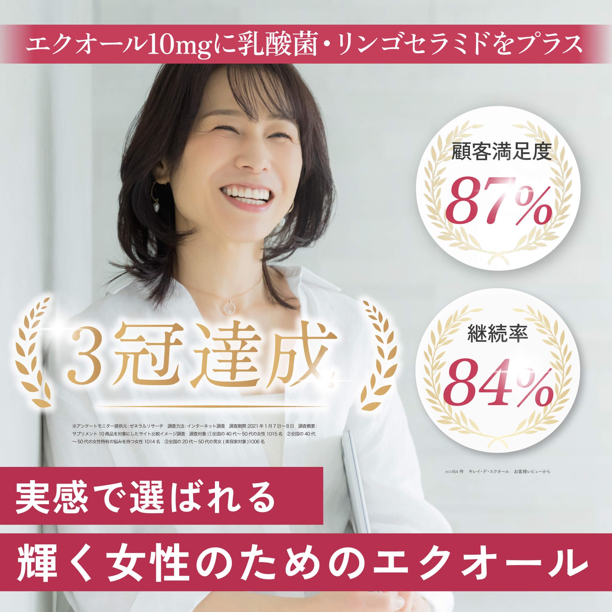 Amazon | 【キレイ・デ・ラボ】キレイデエクオール 1か月分（60粒