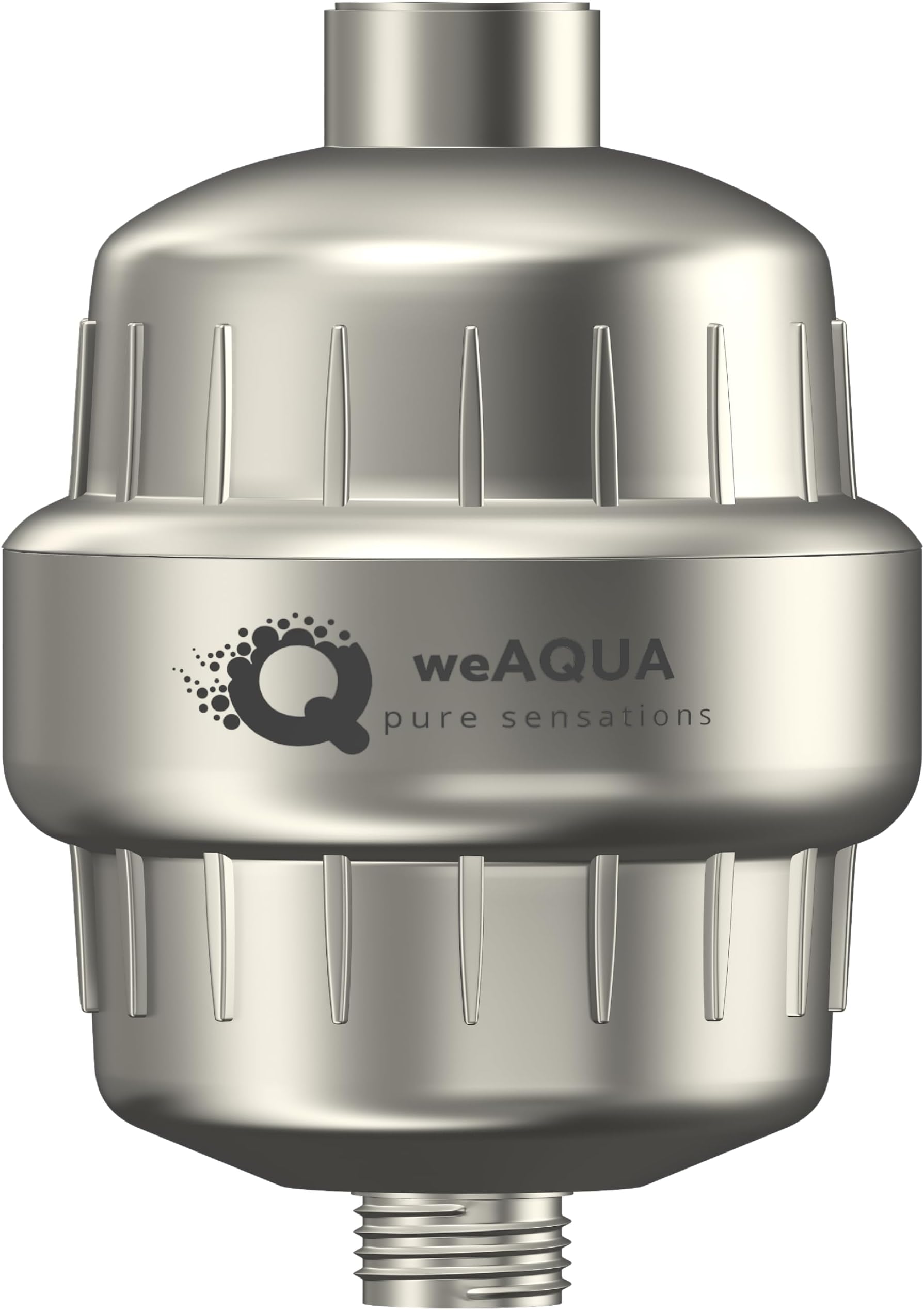 weAQUA Shower Filter for Hard Water – 99% Removal of Chlorine, Fluoride, Heavy Metals – Reduces Limescale, Dryness, Irritation, Eye Redness – Fits Electric Showers & Shower Heads