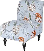 Vista 39 de Funda para Silla de Acento sin Brazos, Funda Elástica para Silla Súper Ajuste, Funda Protectora de Muebles para Silla sin Brazos para Sala de Estar