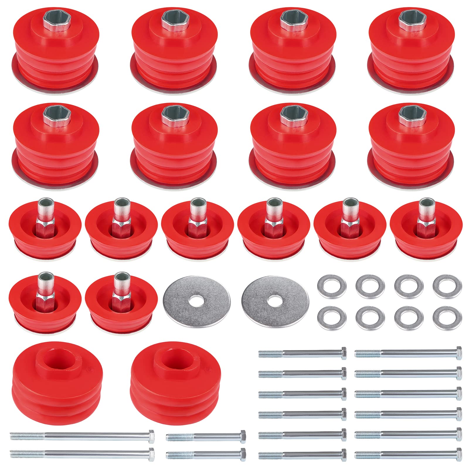 JDMON Body Mount Bushing Kits Compatible with Ford F250 F350 Super Duty