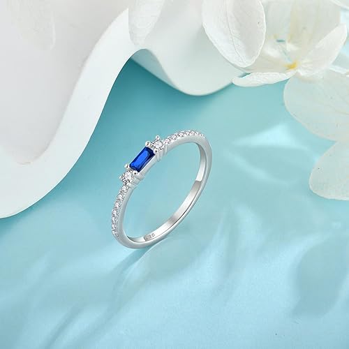 Miniatura 2 de Veshon Anillos de compromiso de plata de ley 925 para mujer, corte radiante, media eternidad, circonita cúbica, anillo de boda, anillos de promesa