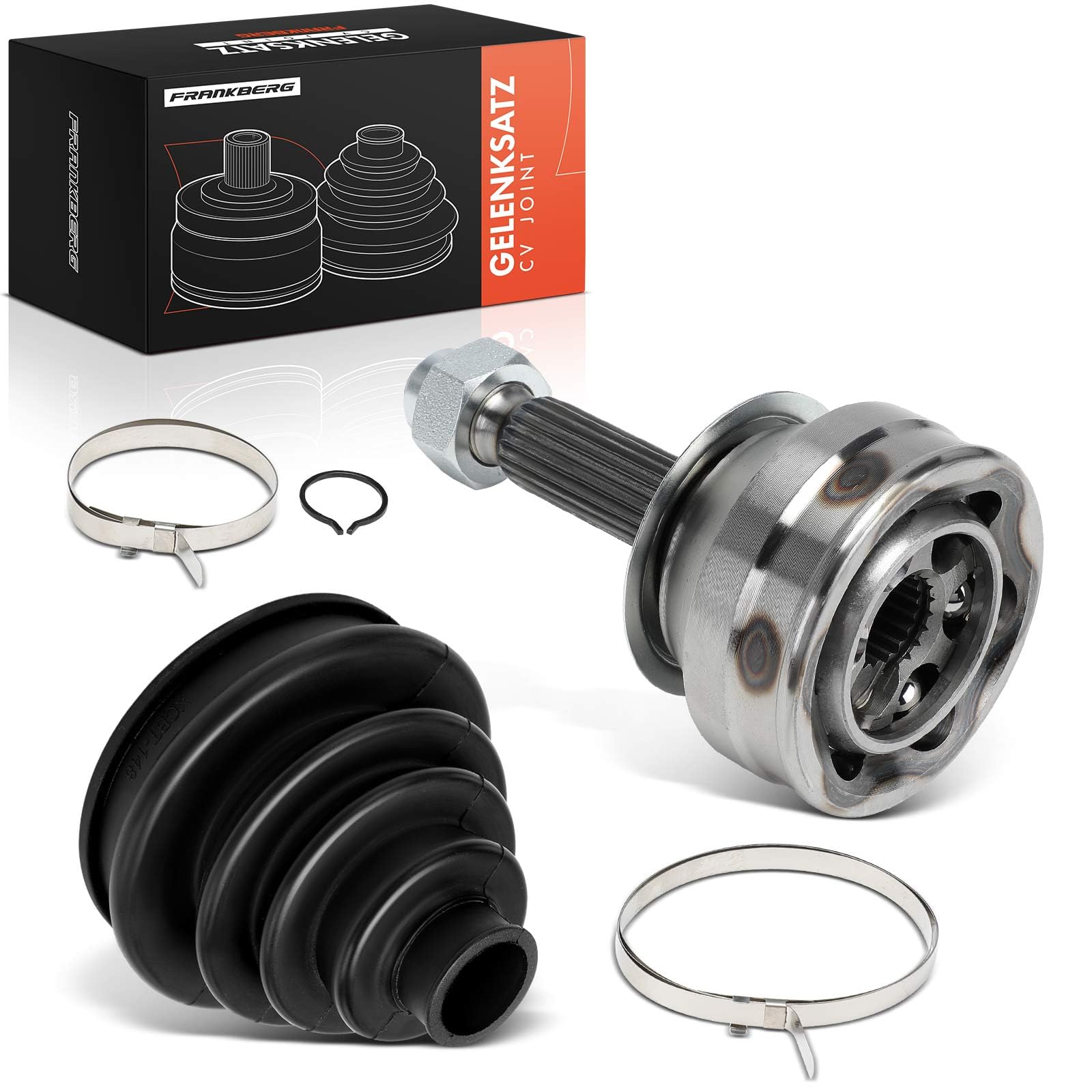 Frankberg Kit Giunti Semiasse lato ruota Asse Anteriore Asse Posteriore Compatibile con 141A Terra 24 Uno 146 158 127 Panorama 127 128 Familiare 128 Y10 156 Replace# 804001