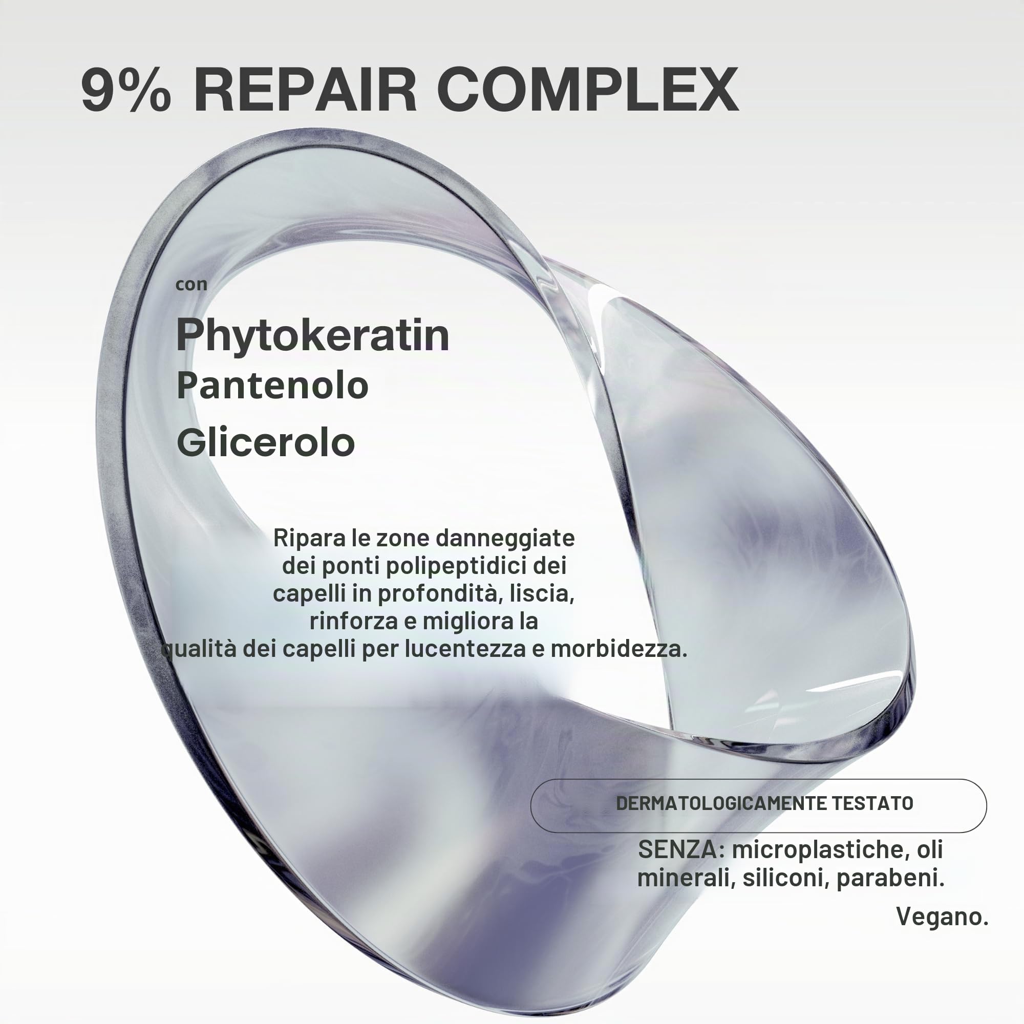 Maschera leave-in Pomélo+Co con esclusivo repair complex al 9% per un’intensa luminosità a lunga durata/Trattamento per capelli danneggiati e fragili/Molecular Repair Leave-in Mask 100 ml