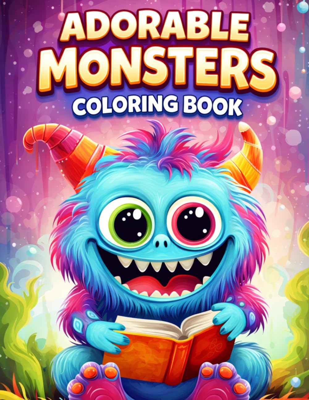 adorable monsters coloring book: cute monster coloring book for kids adorable creatures coloring pages funny monsters coloring book kawaii monster ... kids Creatures for Relaxation and Stress
