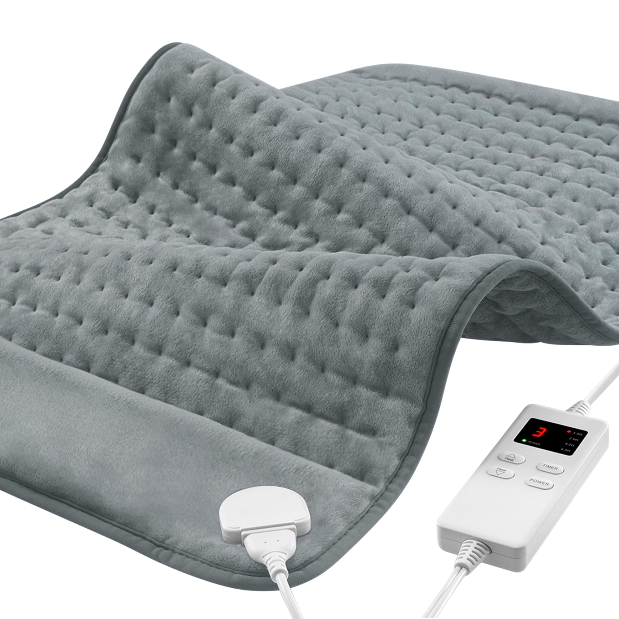 Photo 1 of 12"x24" Heating Pad, Electric Heating Pads for Neck and Shoulders and Back Pain Cramps Relief, Portable Heating Pad Birthday Christmas Mother Gifts for Women, Men, Wife, Dad