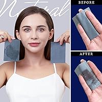 Vista 6 de Teenitor Papel secante de carbón de bambú, 1200 hojas absorbentes de aceite para piel grasa, cara y película de control de aceite
