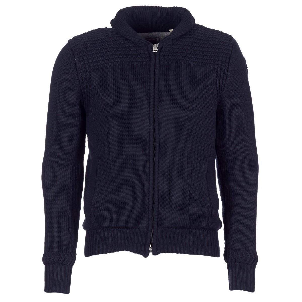 Mens Schott PL Fact 1 Navy Knitted Top - M