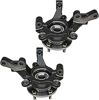 Vista 640 de Detroit Axle - 4 brazos de control de extremo delantero para Nissan Frontier Xterra 2000-2004 Brazos de control inferior y superior con rótulas