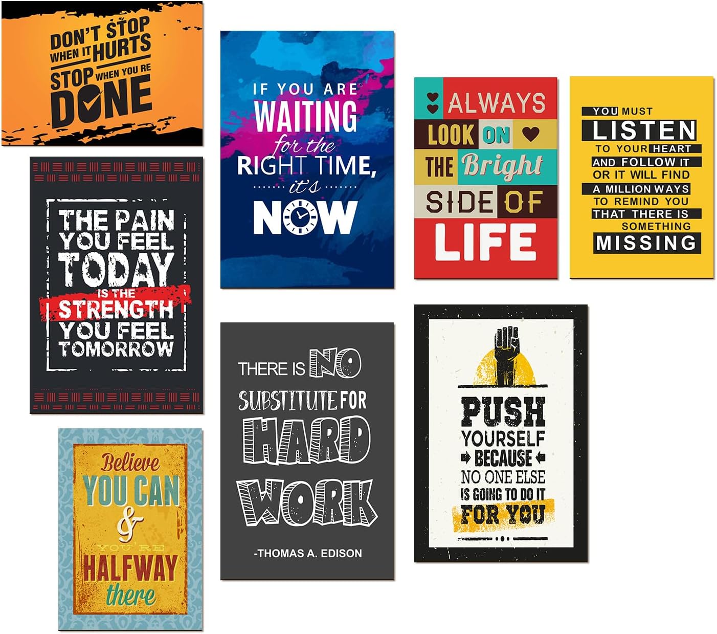 PAPER PLANE DESIGN Motivational Quotes Wall Framed Poster, Office Wall