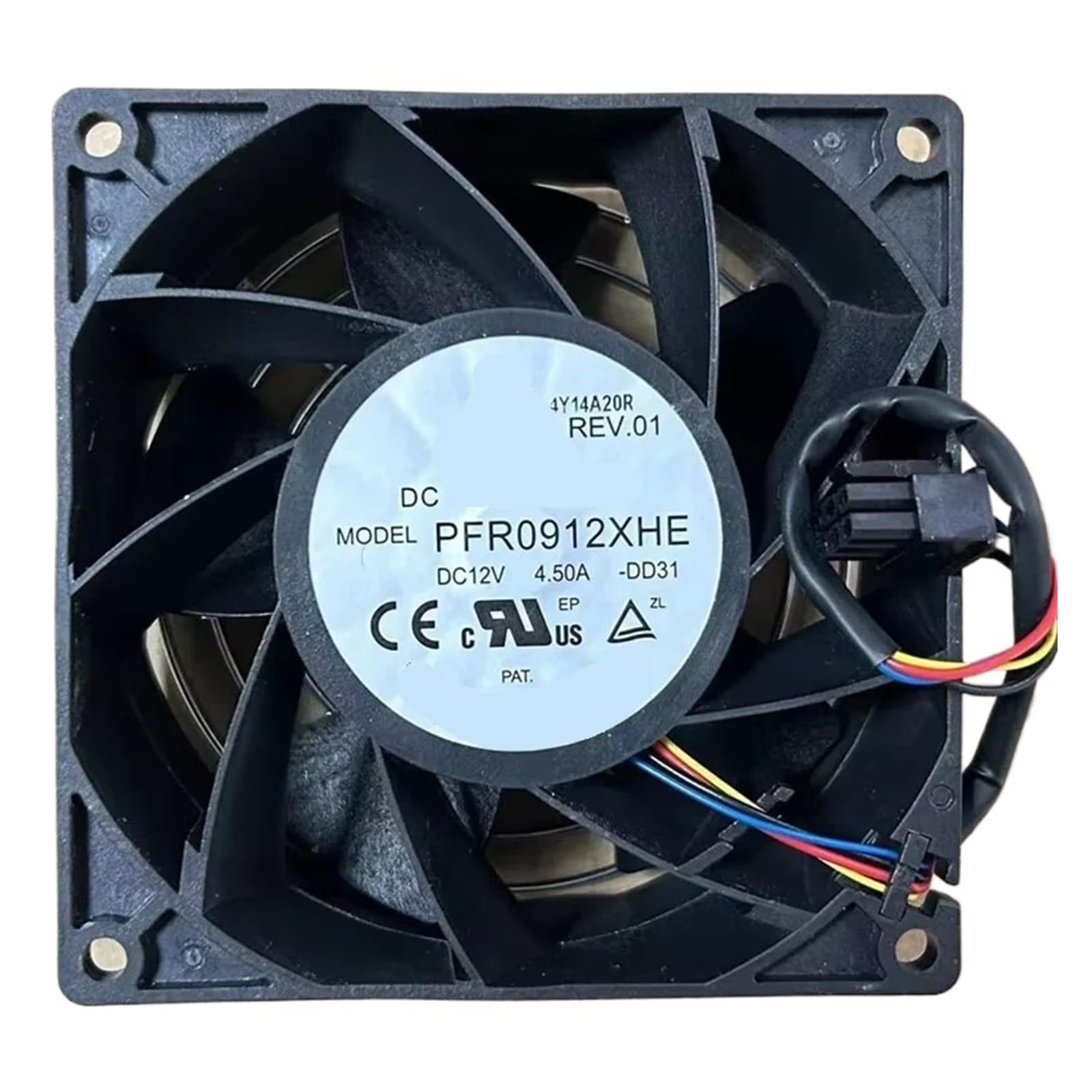 YMUGUEGH PFR0912XHE 9238 12V 4.5A Cooling Fan
