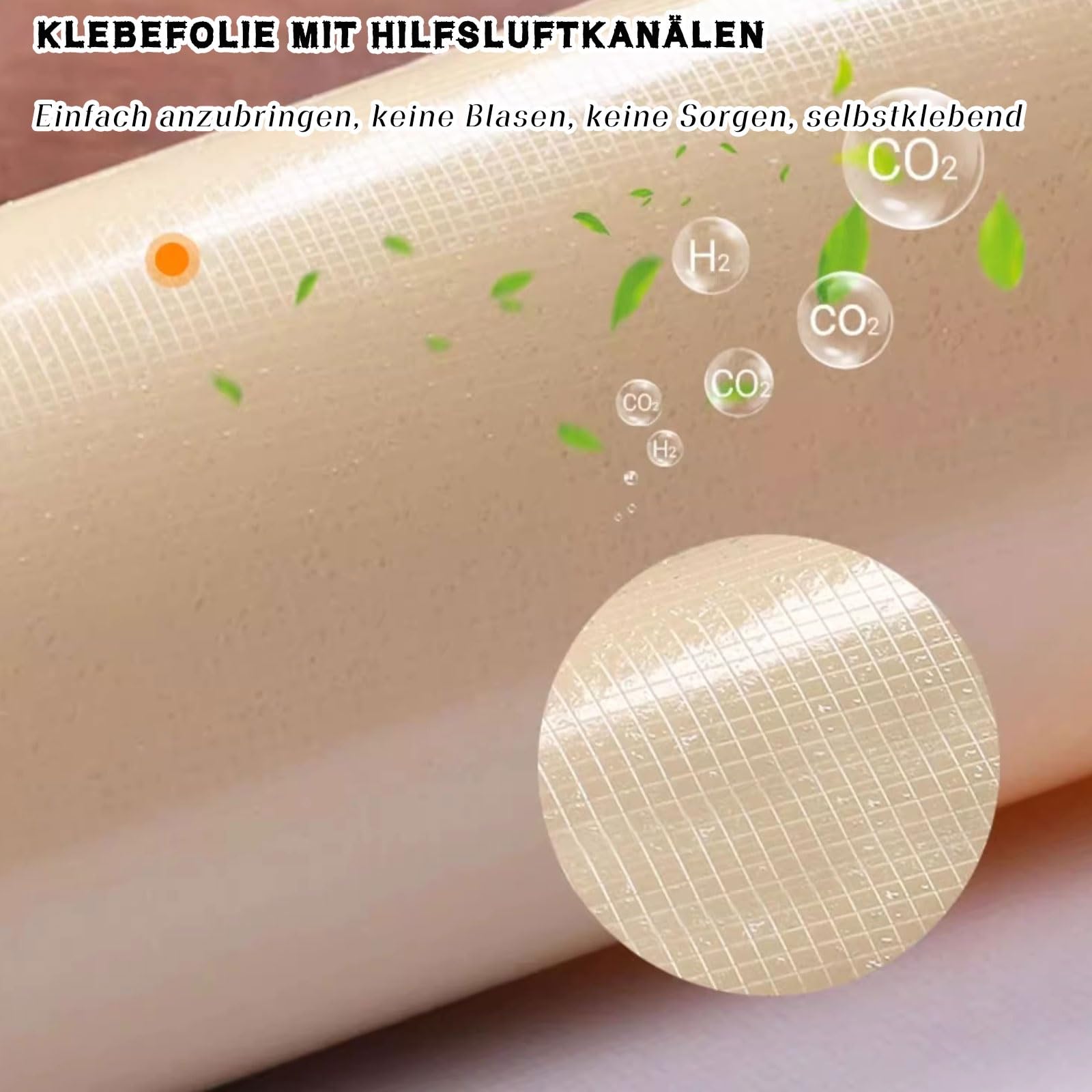Wodoodporna naklejka na meble, Folia samoprzylepna PVC w rolce, wodoodporna, imitująca strukturę drewna, wielu rozmiarach(Wählen Sie 6,60x300cm(WxL))