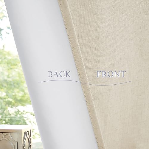 Miniatura 8 de RYB HOME Cortina para ventana pequeña de puerta francesa, blackout, proporciona privacidad, con aislamiento, 12 pulgadas de ancho x 40 de largo, 1