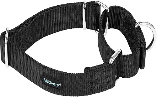 Miniatura 7 de Mikivery Martingale - Collar de nailon ajustable y de seguridad para entrenamiento de seguridad, coloridos y cómodos collares para mascotas con