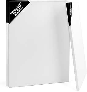 Set 24 Tele Per Pittura 8x13 Cm - Tele Pre-pronate Per Acrilico E Olio, Ideali Per Principianti