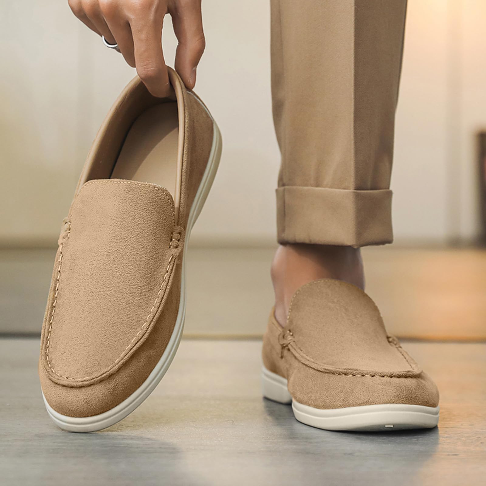 Mocassins et Loafers Hommes Respirantes Confortable Slip on Décontracté Chaussures Bateau et Mocassins pour Homme Chaussures Décontractées et Professionnelles