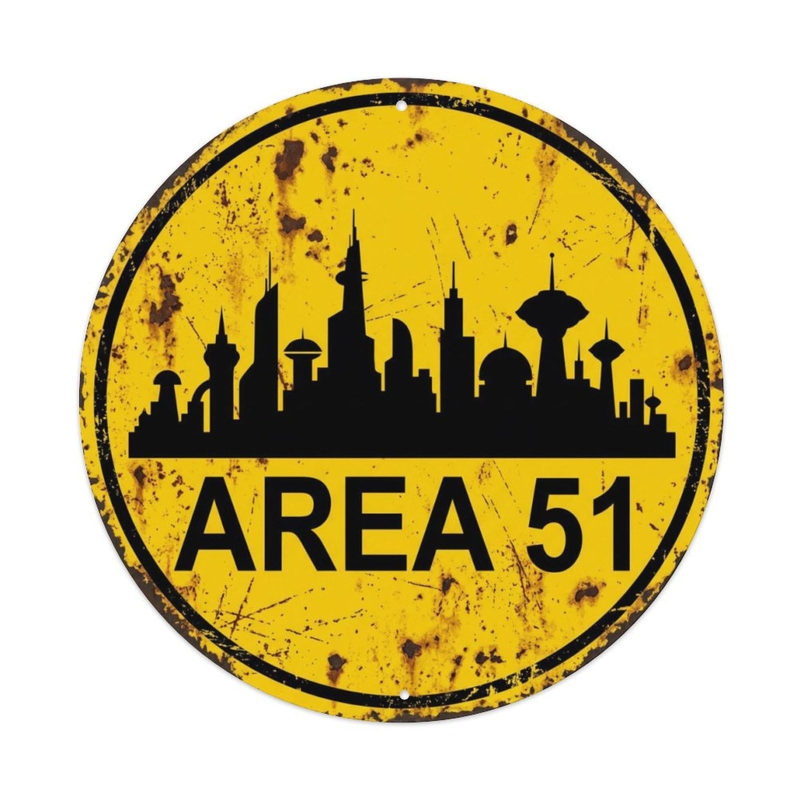 Alien Area 51 CivilizationMetal Tin Sign