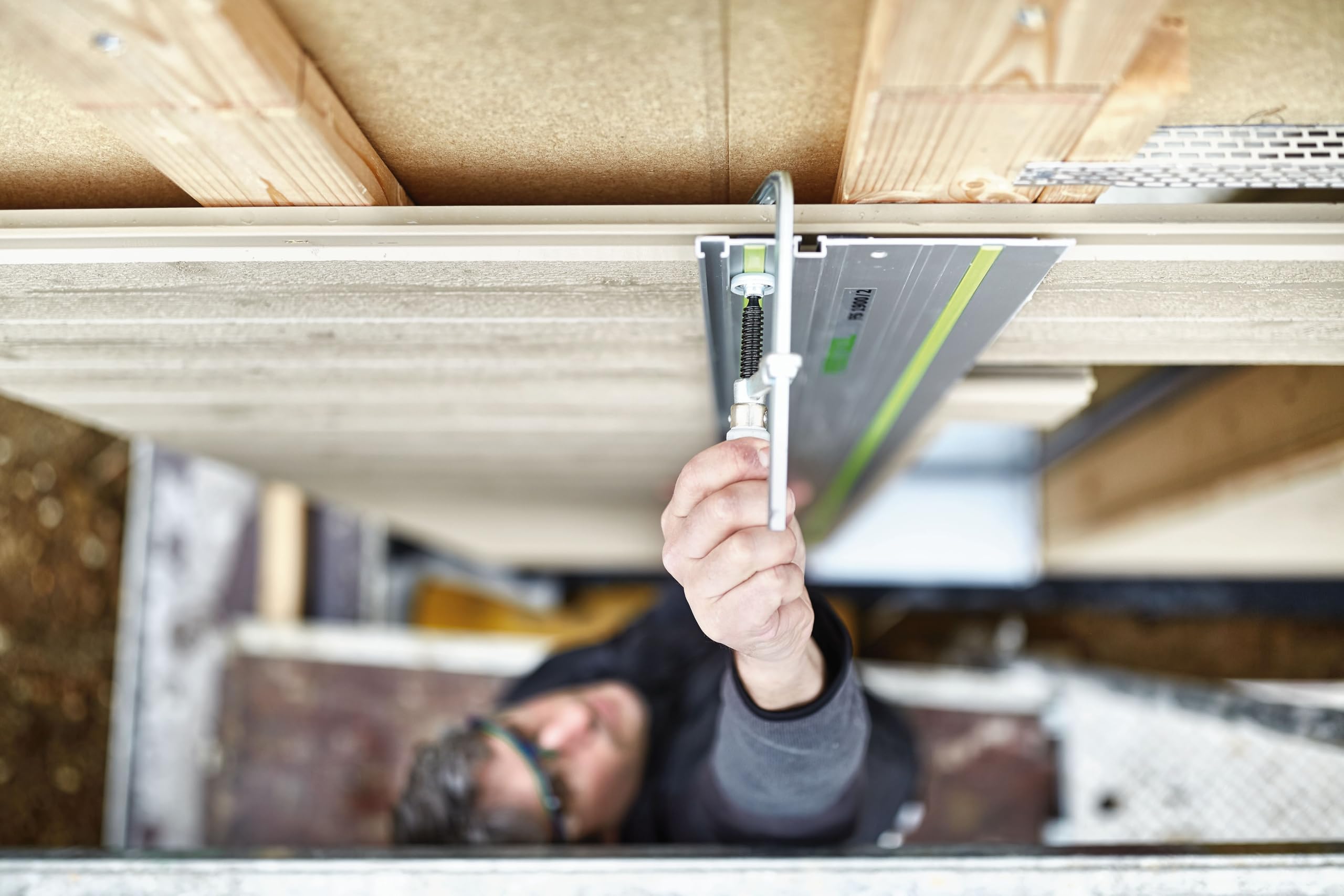 Festool FS 1400/2 BL-Set Rail de Guidage - Edition Limitée 100 Ans | 2 rails 1 400 mm, raccord auto-alignant, housse de transport incluse - design bleu anniversaire