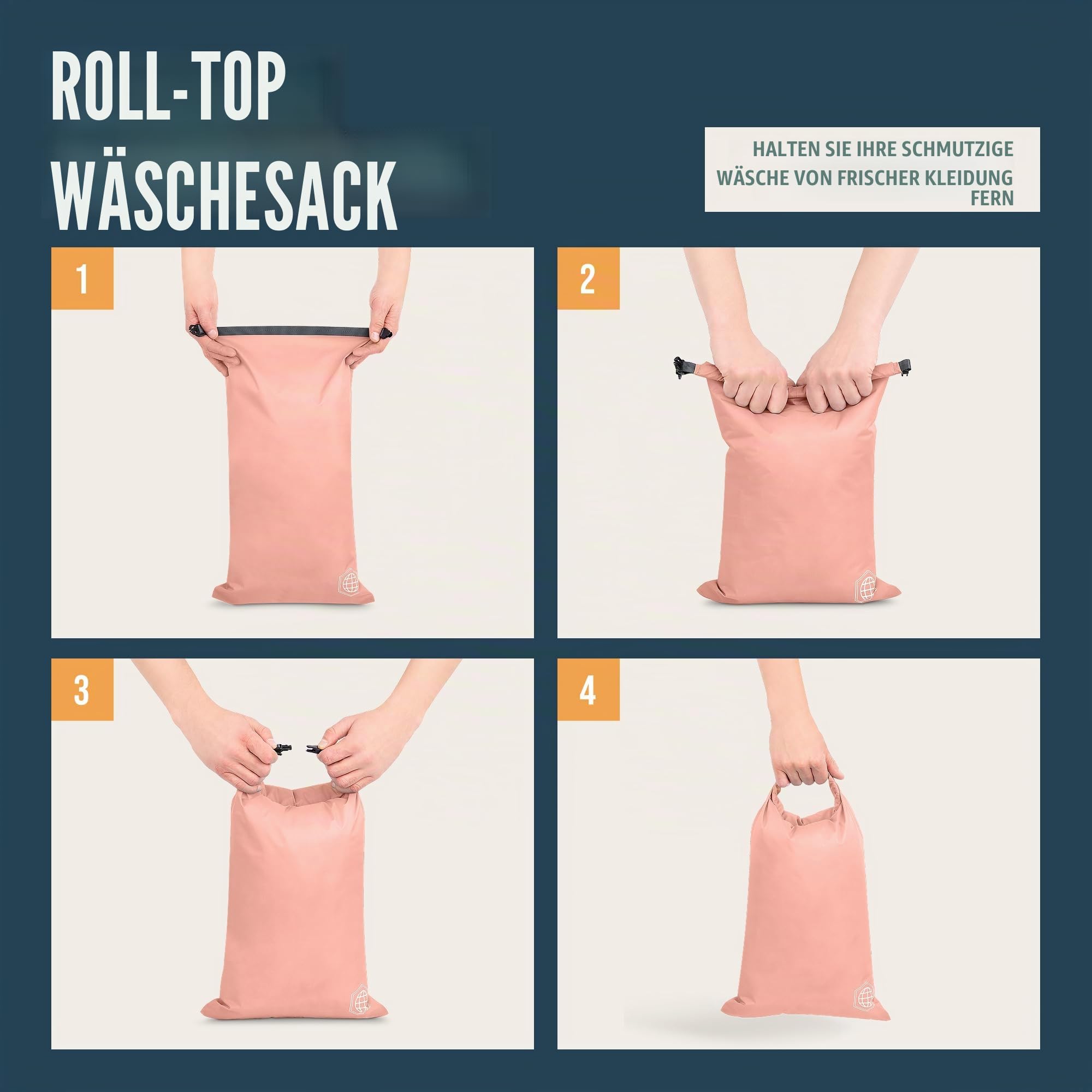 Kompressions-Packwürfel-Set für Reisen – leichter, robuster Kleidung-Organizer für Handgepäck und Koffer von TRIPPED Travel Gear, 6 Piece