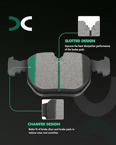 Vista 444 de SCITOO - Juego de pastillas de freno de cerámica