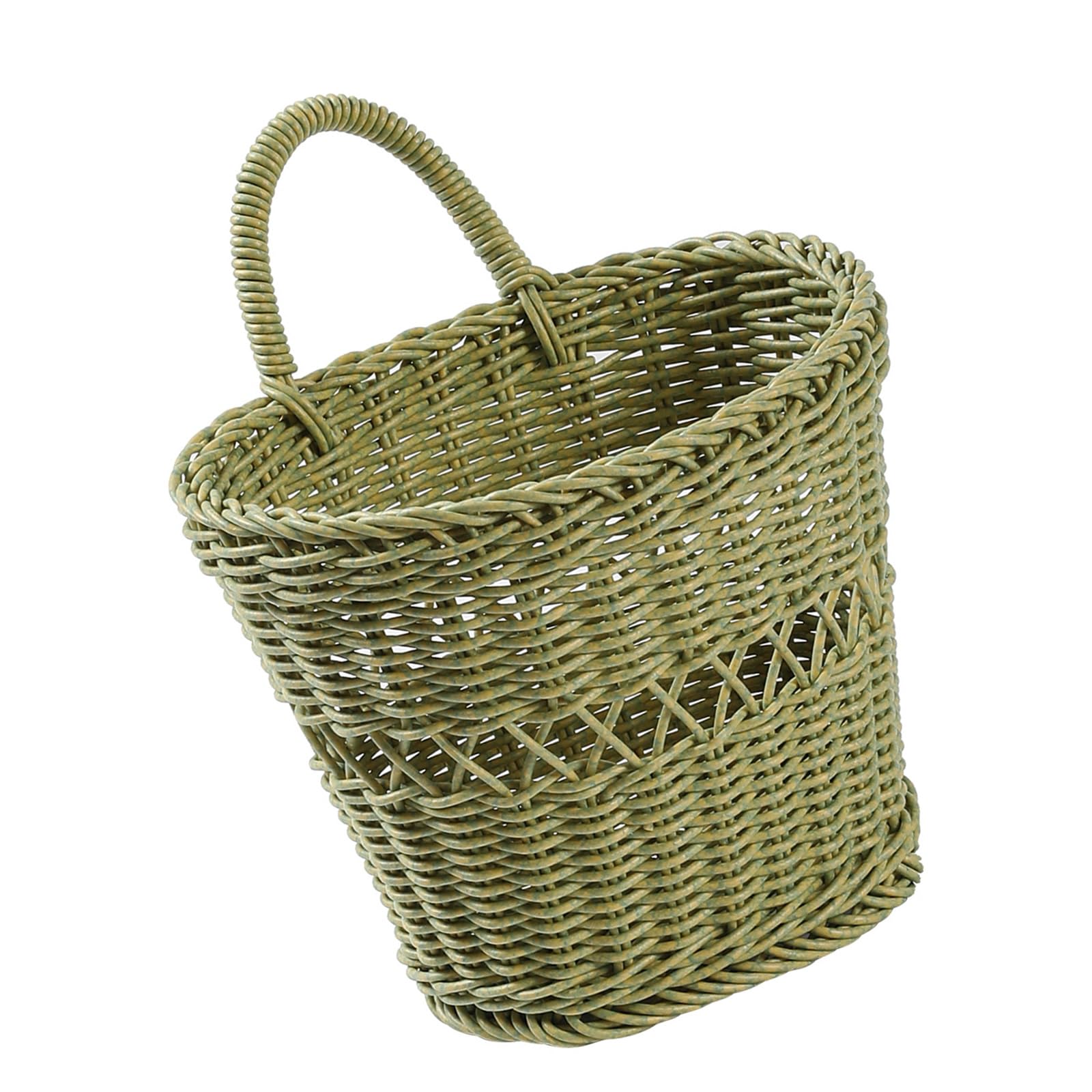 NVOQILIN Space Saving Wall Basket with Breathable Handwoven Design Gingers Garlic Storage Container Kitchen Organiser Denial Drill Wall Basket